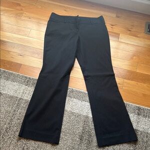 The Limited Black Pinstripe Flare Pants